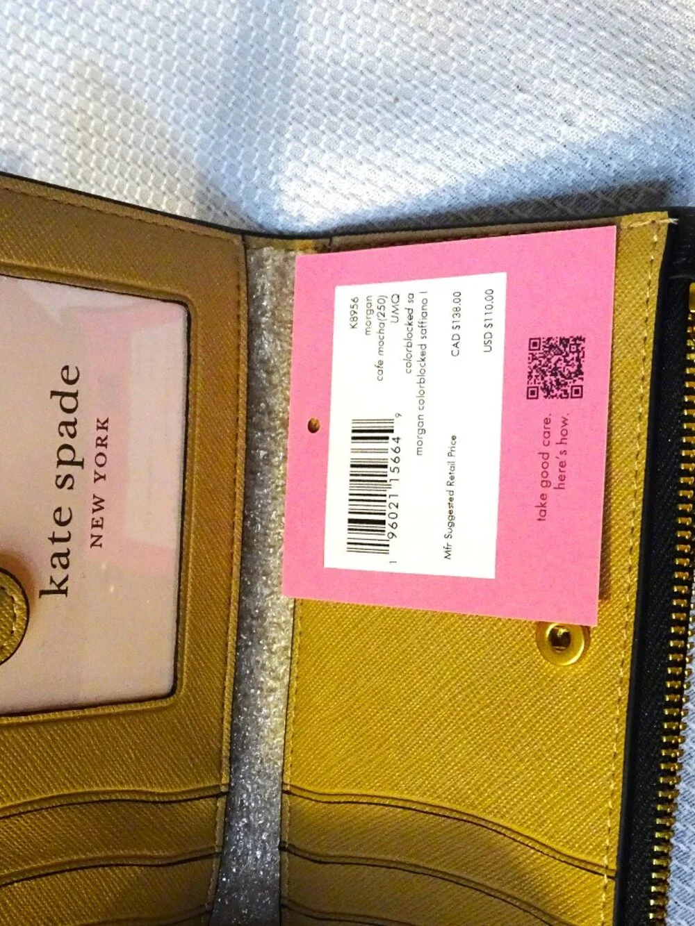 Kate Spade Bi-Fold Wallet Morgan Coffee